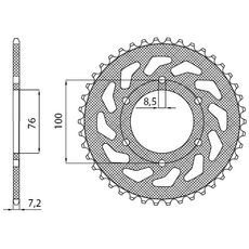 OCEĽOVÁ ROZETA PRE SEKUNDÁRNE REŤAZY TYPU 428, BRAKING (48 ZUBOV)