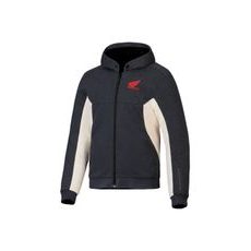 BUNDA CHROME V3 ŠPORT HOODIE HONDA KOLEKCE, ALPINESTARS (TMAVO ŠEDÁ/KRÉMOVÁ/ČERVENÁ) 2026