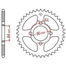 OCEĽOVÁ ROZETA PRE SEKUNDÁRNE REŤAZY TYPU 420, JT - ANGLICKO (48 ZUBOV)