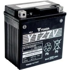 MOTOBATÉRIE 12V, YTZ7V, 6,3AH, 105A, BEZÚDRŽBOVÁ SUPER MF AGM 113X70X120, YUASA ORIGINÁL (AKTIVOVANÁ VE VÝROBE)