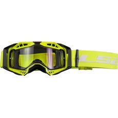 LS2 AURA ENDURO SERIES GOGGLE BLACK H-V YELLOW WITH CLEAR VISOR
