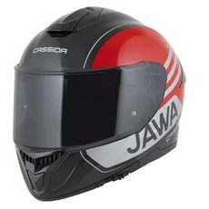PRILBA INTEGRAL GT 2.1 JAWA ŠPORT, CASSIDA (ČERNÁ/ČERVENÁ PERLEŤ/STŘÍBRNÁ)