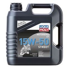 LIQUI MOLY MOTORBIKE 4T 15W50 STREET, POLOSYNTETICKÝ MOTOROVÝ OLEJ 4 L