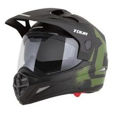 PRILBA TOUR 2.0 CREW, CASSIDA (ČIERNA MATNÁ/TMAVĚ ZELENÁ, PLEXI S PRÍPRAVOU PRE PINLOCK) 2026