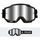 LS2 CHARGER GOGGLE BLACK WITH SILVER VISOR