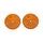 univerzální odrazka kulatá s otvorem pro uchycení, oranžová (průměr 84 mm) 2 ks