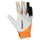 glove EVO RACE bright white/shocking orange