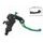 Radial brake master cylinder ACCOSSATO 19 x 19 with folding lever,green