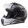 Výklopná prilba čierna/sivá
