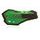 kryty páčok HP2 (vrátane montážne sady) KAWASAKI, RTECH (zelená)