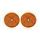 univerzální odrazka kulatá s otvorem pro uchycení, oranžová (průměr 50 mm) 2 ks