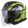 prilba Jet Tech 2.0 RoTo, CASSIDA (čierna matná/žlutá fluo/bílá) 2026