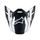 šilt pre prilby SUPERTECH S-M10 AMPRESS, ALPINESTARS (čierny matný/bílý, verzia ECE 22.06)