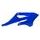 spojlery chladiča YAMAHA, RTECH (modré, pár)