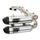 BIG GUN Polaris RZR XP 1000/RZR 4 XP 1000 (2014-23) EXO Stainless Full Dual System