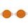 univerzální odrazka kulatá s dvěma otvory pro uchycení, oranžová (průměr 78 mm) 2 ks