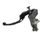 Radial clutch master cylinder ACCOSSATO CL081 PRS 14x15-16-17 with black anodyzed body and folding silver lever (nut+lever)