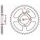 oceľová rozeta pre sekundárne reťazy typu 428, JT - Anglicko (49 zubov)