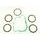 Friction plates kit with clutch cover gasket ATHENA P40230077