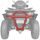 XRW REAR BUMPER ALU SX7 RED - SEGWAY AT10 W (2025+)