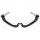 Lever guard ACCOSSATO with black eyelet and insert right + left, carbon
