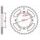 oceľová rozeta pre sekundárne reťazy typu 530, JT - Anglicko (34 zubov)