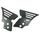 XRW FRAME GUARD BLACK - YAMAHA YFM 700 BLACK