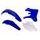 sada plastov YAMAHA, RTECH (OEM farby, 4 diely)