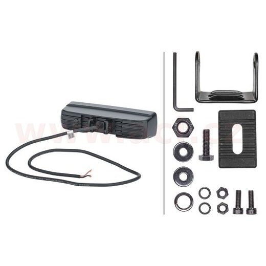 PŘÍDAVNÝ LED SVĚTLOMET 12/24 V, 1600 LM, HELLA BLACK MAGIC MINI, 155 MM, ÚZKÝ KUŽEL SVĚTLA, VČETNĚ MONTÁŽNÍHO MATERIÁLU