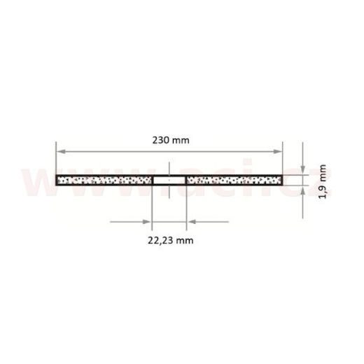 ŘEZNÝ KOTOUČ 230X1,9 MM (PRO OCEL), LUKAS (NĚMECKO)