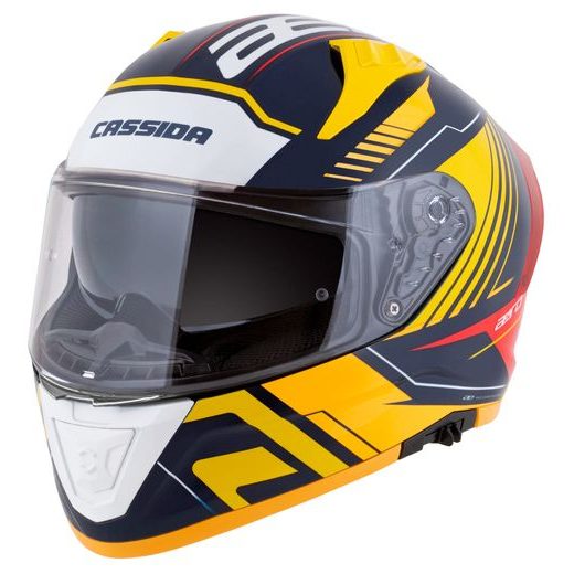 PRILBA AERO DROME, CASSIDA (MODRÁ/ŽLUTÁ FLUO/ORANŽOVÁ/ČERVENÁ/SVĚTLE MODRÁ/BÍLÁ) 2026