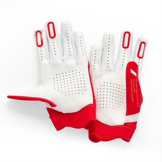 RUKAVICE ITRACK, 100% - USA (ČERVENÁ)