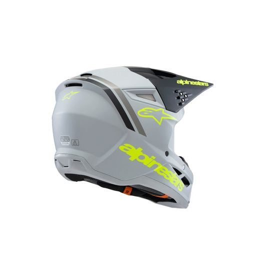 PRILBA S-M3 RADIUM, ALPINESTARS, DETSKÁ (ŠEDÁ MAT/ŽLUTÁ FLUO/ČERNÁ) 2026