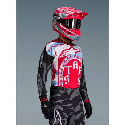 DRES TECHSTAR LIMITOVANÁ EDÍCIA BEAST COAST, ALPINESTARS (ŠEDÁ/ČERNÁ/ORANŽOVÁ) 2026