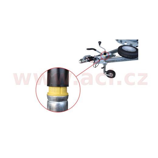 KOLEČKO OPĚRNÉ WINTERHOFF ST48-CW-225 SB+BA (OCELOVÝ DISK) S UKAZATELEM ZATÍŽENÍ, NOSNOST MAX. 150KG ORIGINÁL