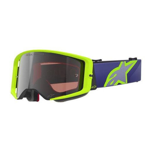 OKULIARE SUPERTECH VISION CORP, ALPINESTARS (FIALOVÁ/ŽLUTÁ, ZRKADLOVÉ STRIEBORNÉ PLEXI) 2026