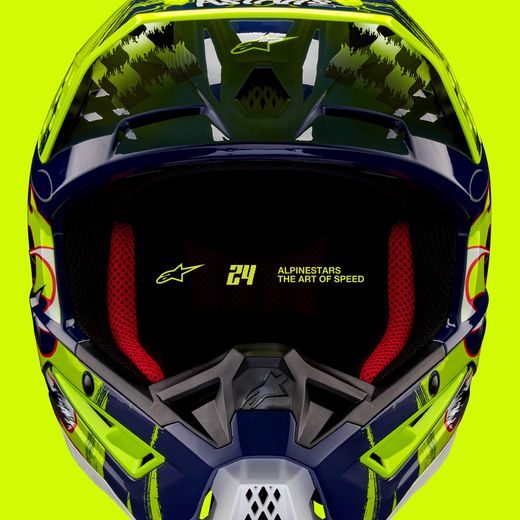 PRILBA S-M5 RASH, ALPINESTARS (TMAVO MODRÁ/ŽLUTÁ FLUO) 2026