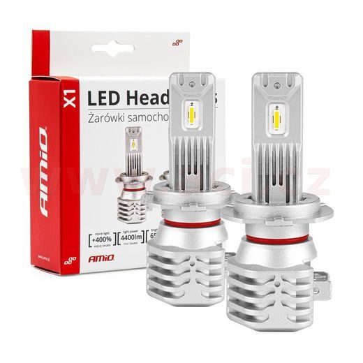 LED H7 40W - BÍLÁ (PATICE PX26D), SADA 2 KS