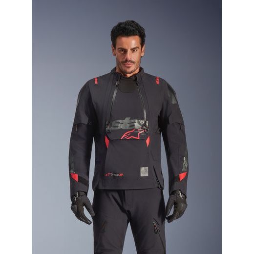 BUNDA HALO PRE DRYSTAR XF, ALPINESTARS (ČERNÉ/TMAVĚ ŠEDÉ/ČERVENÉ) 2026