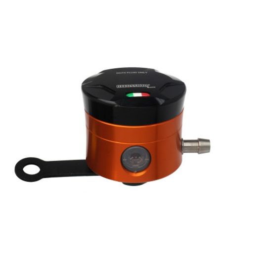 NÁDRŽKA NA BRZDOVÚ KVAPALINU ACCOSSATO CNC-WORKED STRAIGHT BRACKET INCLUDED ČIERNA