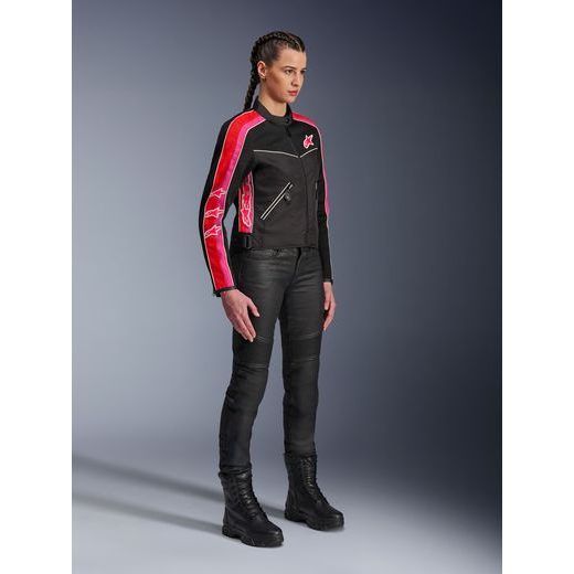 BUNDA STELLA T-DYNO AIR, ALPINESTARS, DÁMSKA (ČERNÁ/ČERVENÁ/RŮŽOVÁ/BÍLÁ) 2026