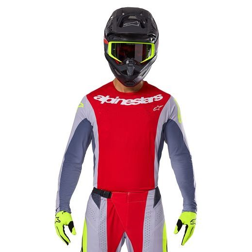 DRES TECHSTAR MELT, ALPINESTARS (ČERVENÁ/ŠEDÁ) 2025