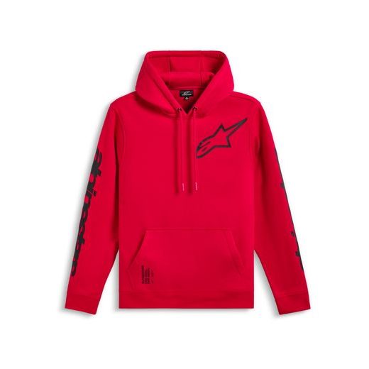 MIKINA TRIPLE HOODIE, ALPINESTARS (ČERVENÁ)