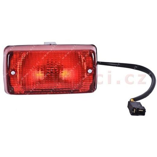 ZADNÍ MLHOVKA OBDÉLNÍK 135X70 MM S KABELEM (MONTÁŽ NA ZÁVĚSNÝ KLOUB)