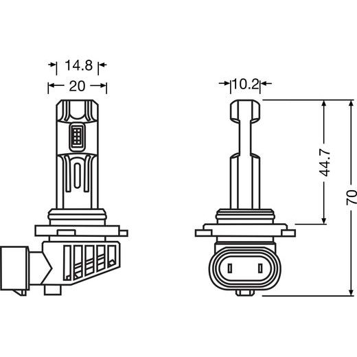 OSRAM ŽÁROVKA LEDRIVING HL EASY GEN 2 HB3/HIR1/H10/HB4/HIR2, 6500K, 2KS