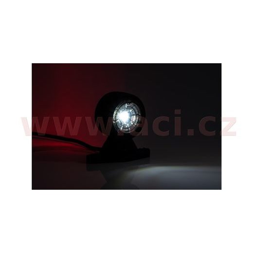 POZIČNÍ SVĚTLO LED (118X45 MM) KOMBINACE 2V1 S GUMOVÝM DRŽÁKEM, KABEL 0,5 M, L=P