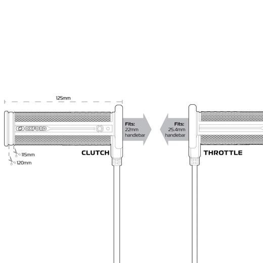 VYHRIEVANÉ GRIPY HOTGRIPS PRE 2.0 TOURING, OXFORD (INTEGROVANÉ OVLÁDANIE)