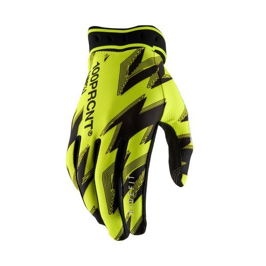 RUKAVICE RIDEFIT, 100% - USA (FLUO ŽLUTÁ/ČERNÁ)