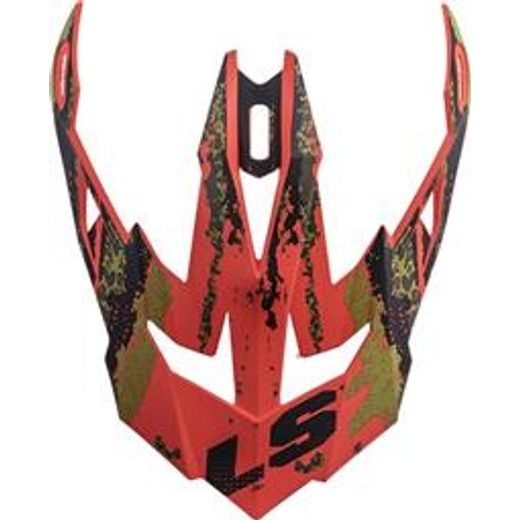 LS2 MX470 PEAK CLAW MATT BLACK RED