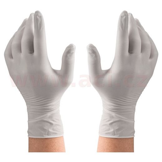 RUKAVICE LATEXOVÉ JEDNORÁZOVÉ, ZESÍLENÉ NEPUDROVANÉ BÍLÉ (S,M,L100 KS, XL 90KS)